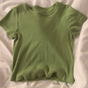 BRANDY MELVILLE GREEN CROP TOP